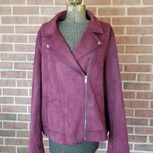 Old Navy XXL Burgundy Wine Cropped Jacket Like New